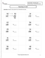 rounding to estimate the sum worksheet