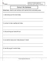 statement or question worksheet