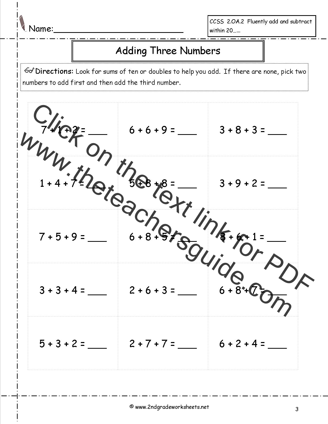 adding-three-or-more-single-digit-numbers-worksheets