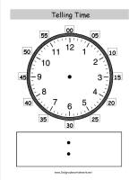 telling time clockface