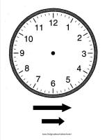 clock face worksheet